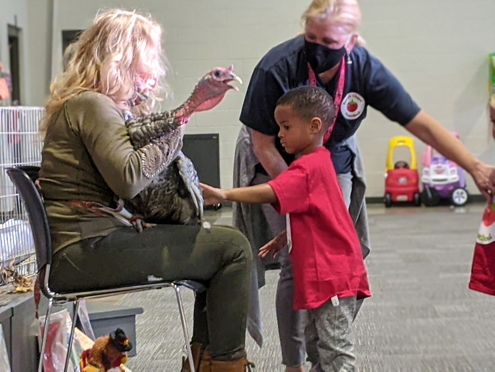 Laura Turner turkeys Berry's Chapel Preschool
